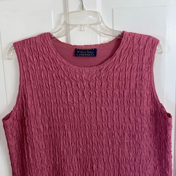 🔥3/$20🔥 Willow Ridge sleeveless textured blouse size XL - Picture 2 of 7